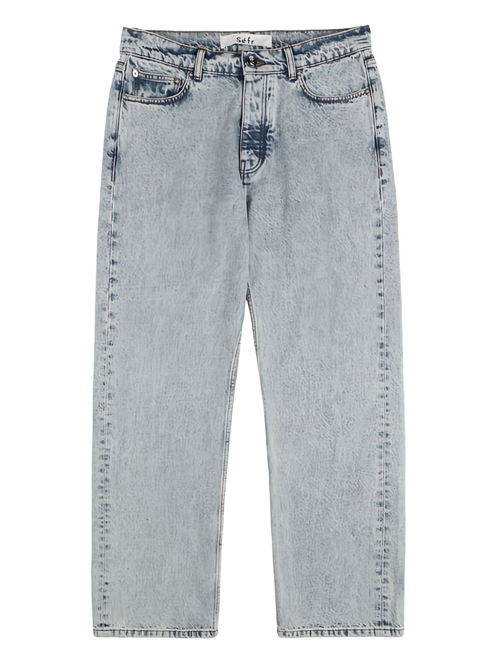 Jeans con bottoni in grigio Sefr - uomo 