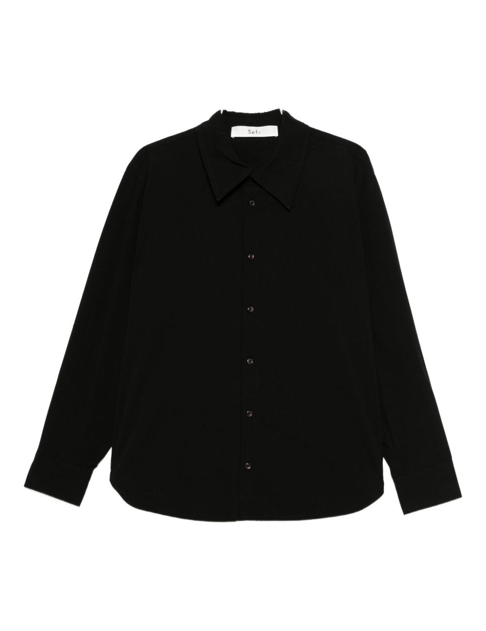 Camicia con colletto a punta in nero Sefr - uomo 
