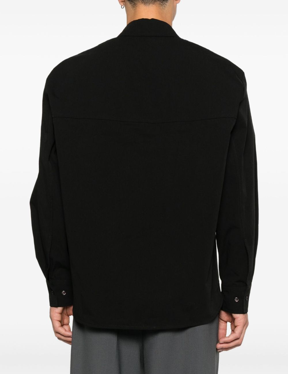 Camicia con colletto a punta in nero Sefr - uomo 