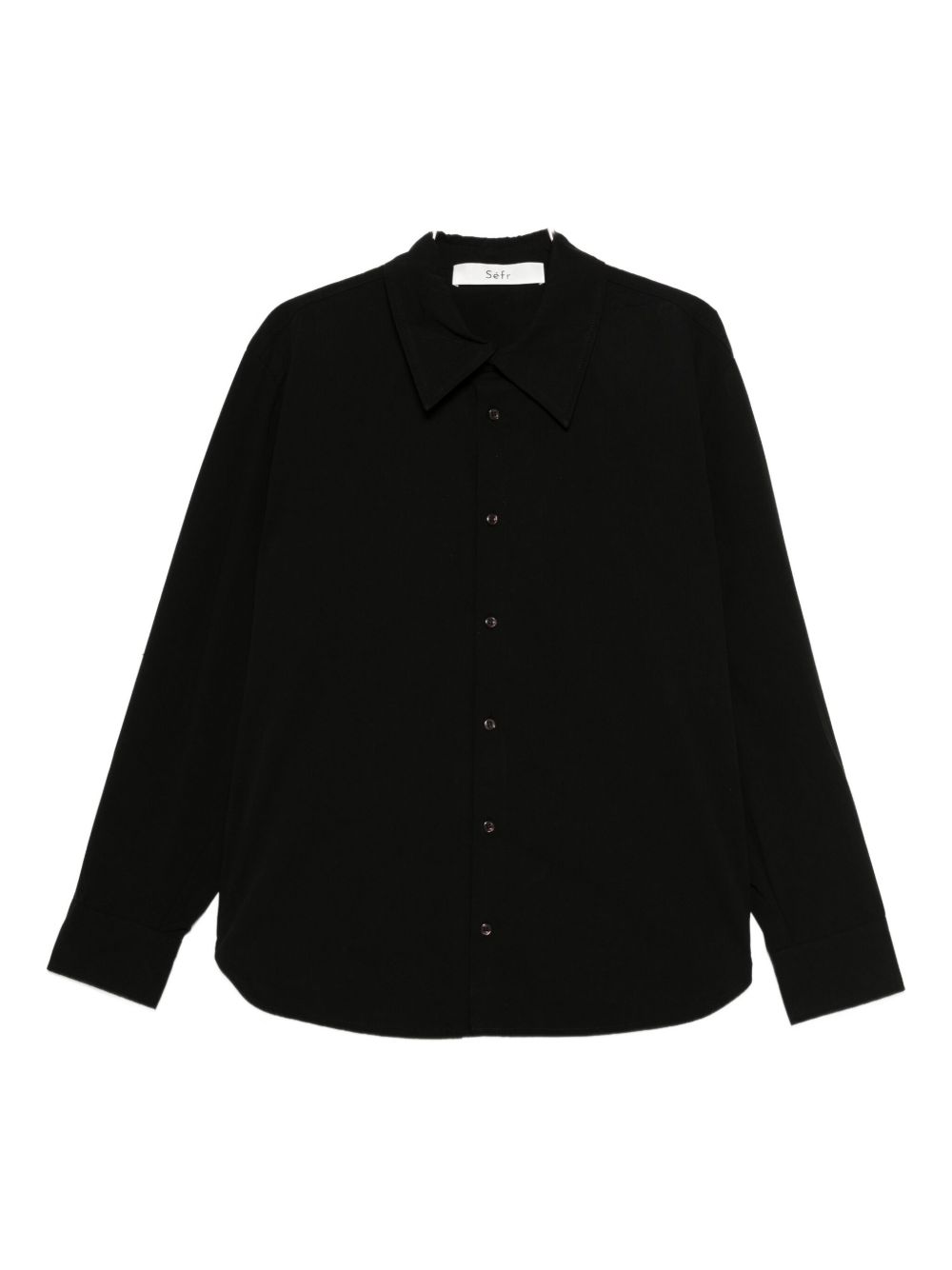 Camicia con colletto a punta in nero Sefr - uomo 