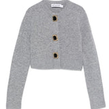 Cardigan con bottoni in grigio Self-Portrait - donna 