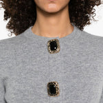 Cardigan con bottoni in grigio Self-Portrait - donna 