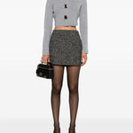 Cardigan con bottoni in grigio Self-Portrait - donna 