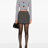 Cardigan con bottoni in grigio Self-Portrait - donna 