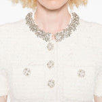 Abito corto con decorazione in avorio Self-Portrait - donna 