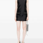 Mini abito con tasche decorate in nero Self-portrait - donna 