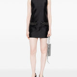 Mini abito con tasche decorate in nero Self-portrait - donna 