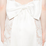 Abito in pizzo con orlo smerlato in bianco Self-portrait - donna 