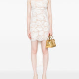 Abito in pizzo con orlo smerlato in bianco Self-portrait - donna 