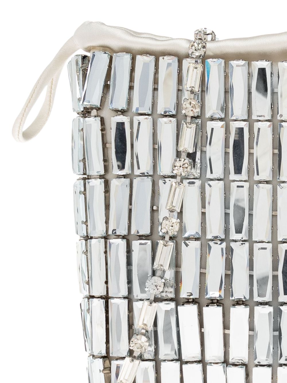 Clutch con dettaglio specchi in argento Self-Portrait - donna 