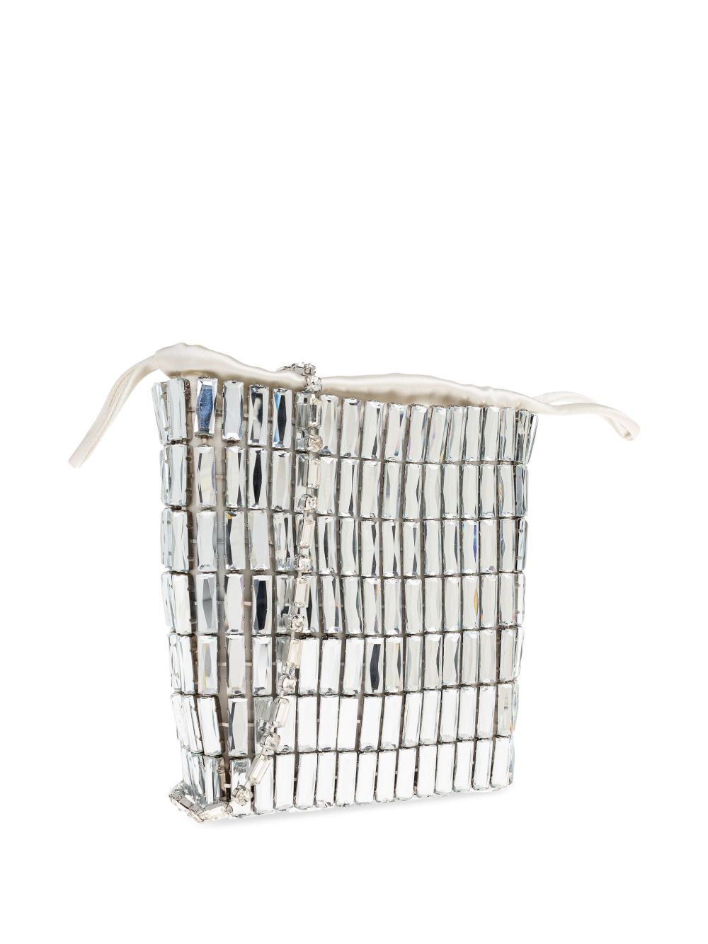Clutch con dettaglio specchi in argento Self-Portrait - donna 