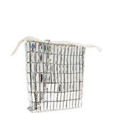 Clutch con dettaglio specchi in argento Self-Portrait - donna 