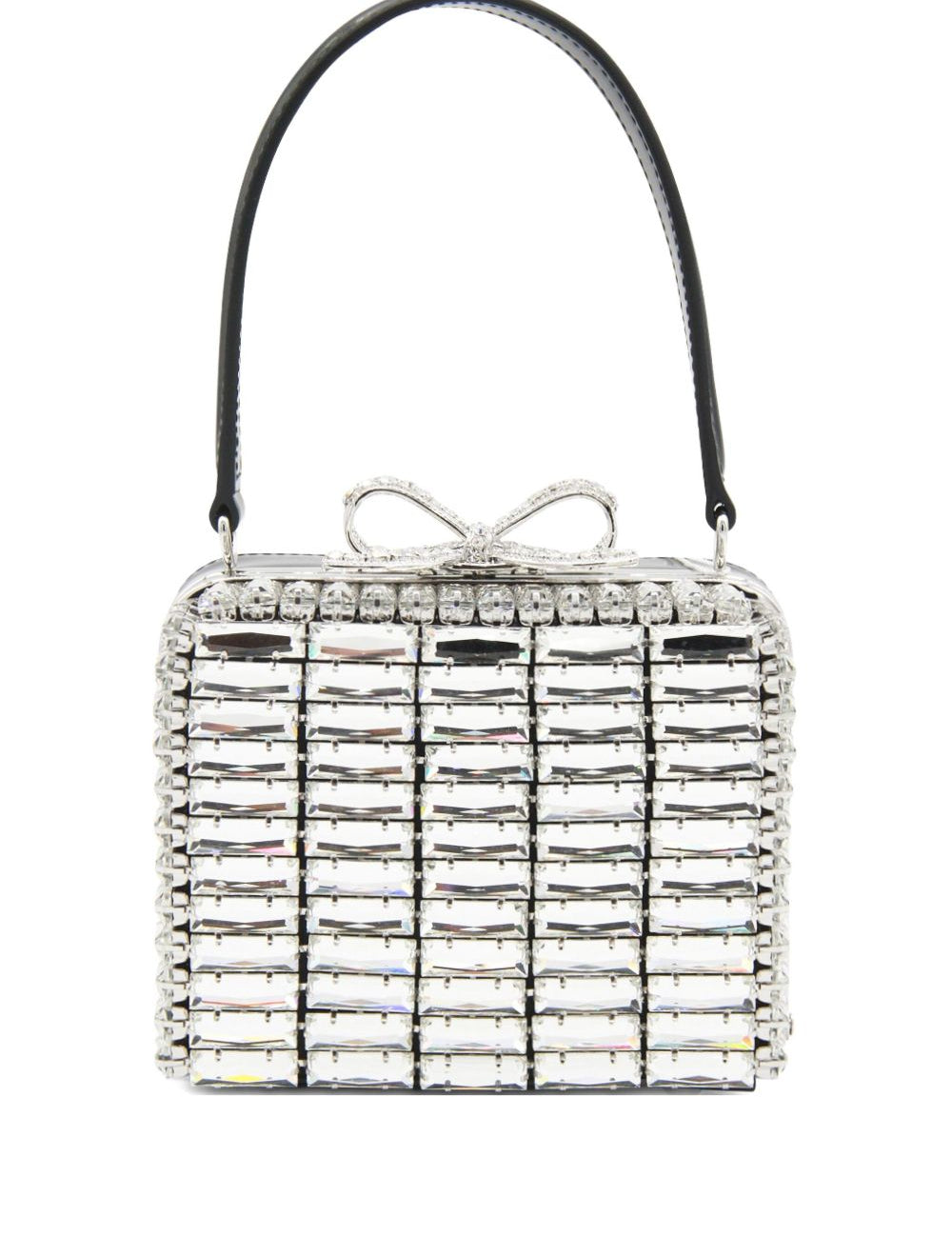 Borsa a mano con dettaglio specchi in argento Self-Portrait - donna 