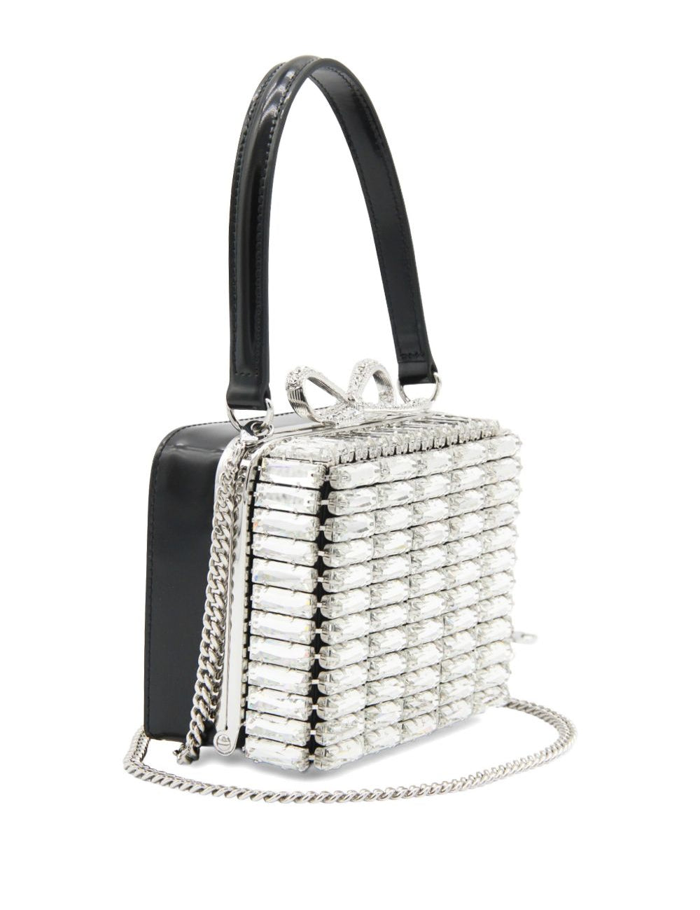 Borsa a mano con dettaglio specchi in argento Self-Portrait - donna 