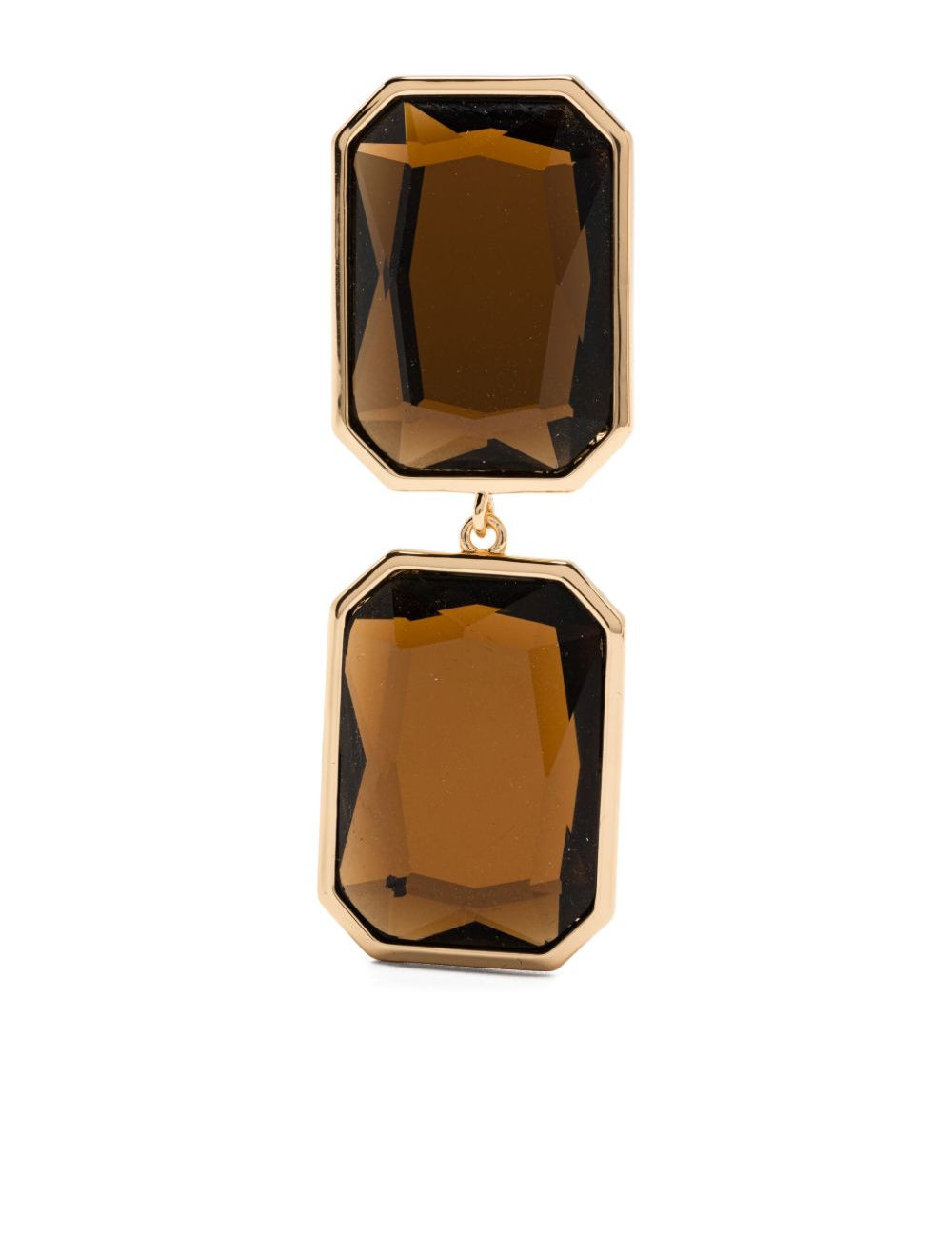 Orecchini con design geometrico in oro Self-portrait - donna 