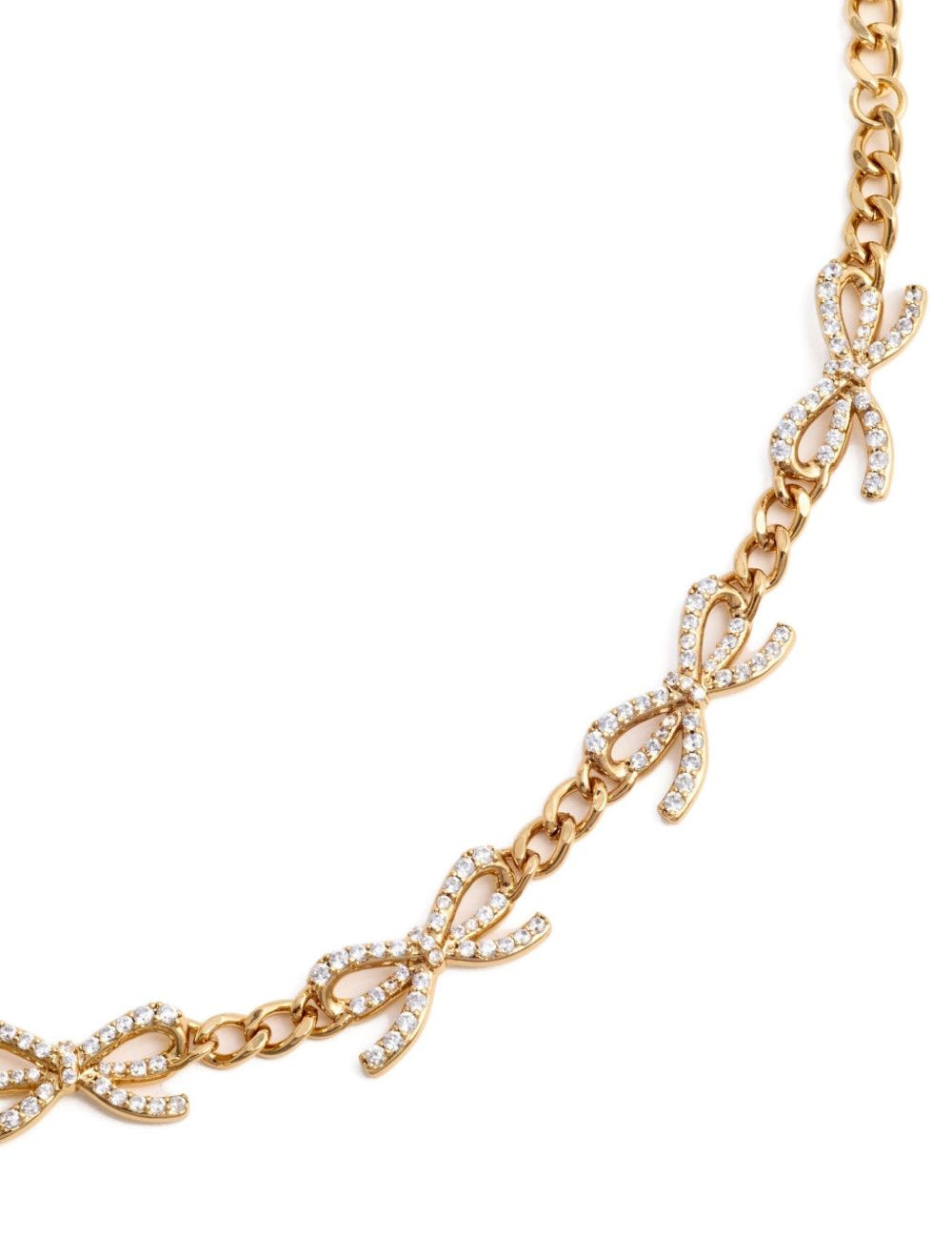 Bracciale a catena con cristalli in oro Self-portrait - donna 
