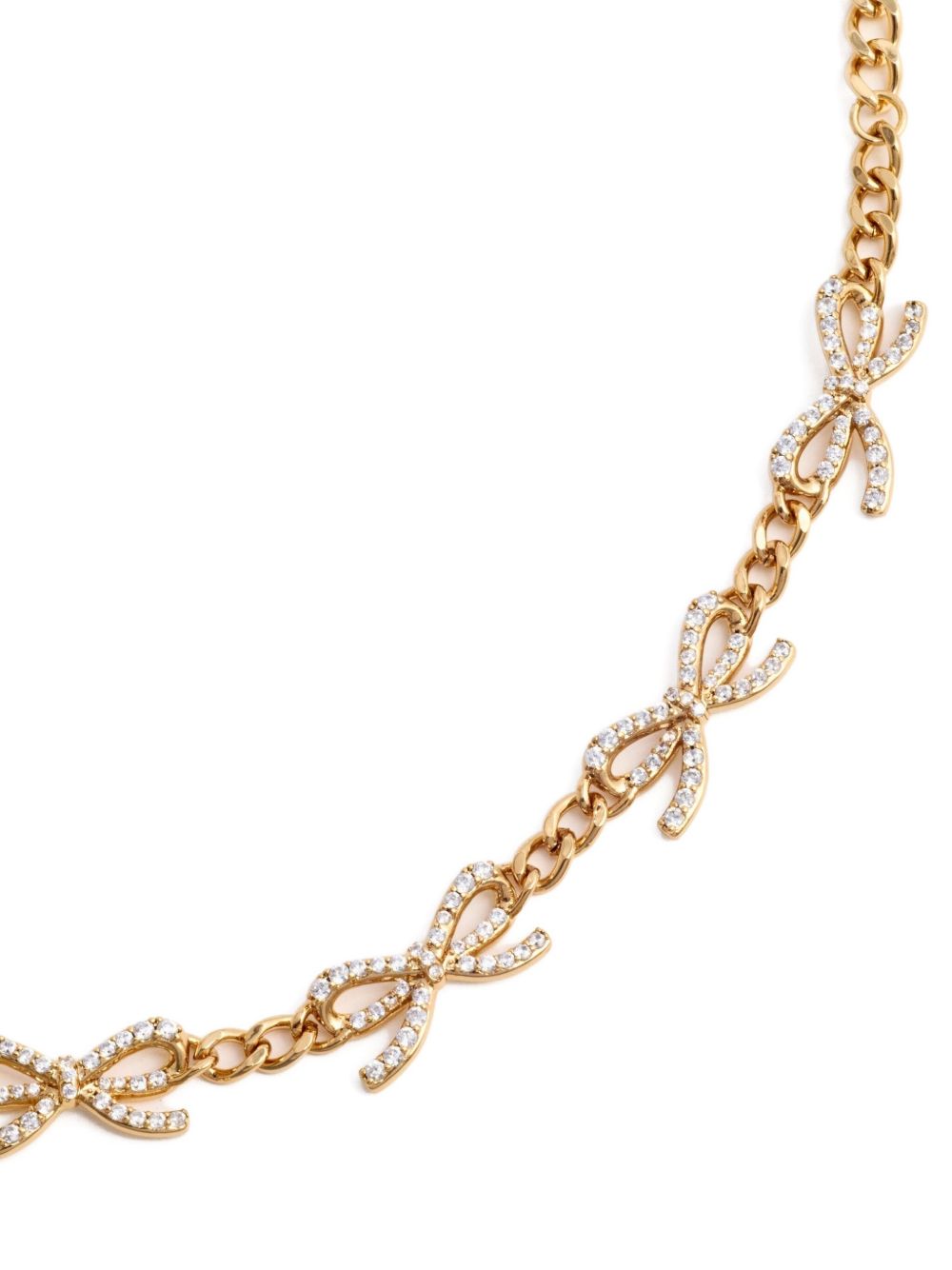 Bracciale a catena con cristalli in oro Self-portrait - donna 