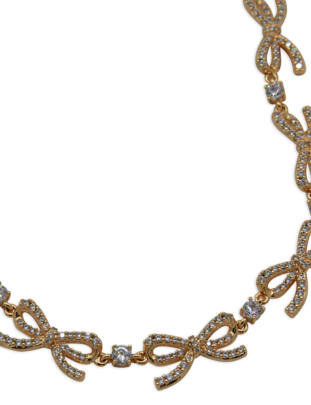 Collana con fiocco in oro Self-portrait - donna 