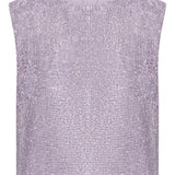 Top smanicato in lilla Self-portrait - donna 