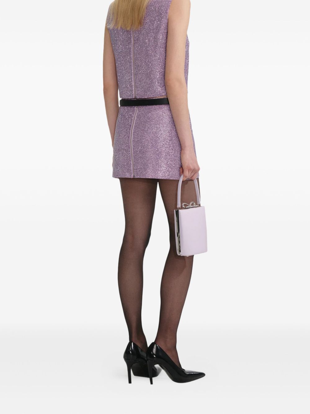 Top smanicato in lilla Self-portrait - donna 