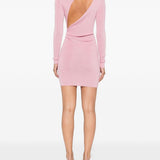 Abito in maglia a collo alto in rosaSelf-portrait - donna 