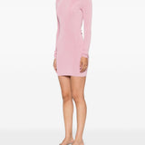 Abito in maglia a collo alto in rosaSelf-portrait - donna 
