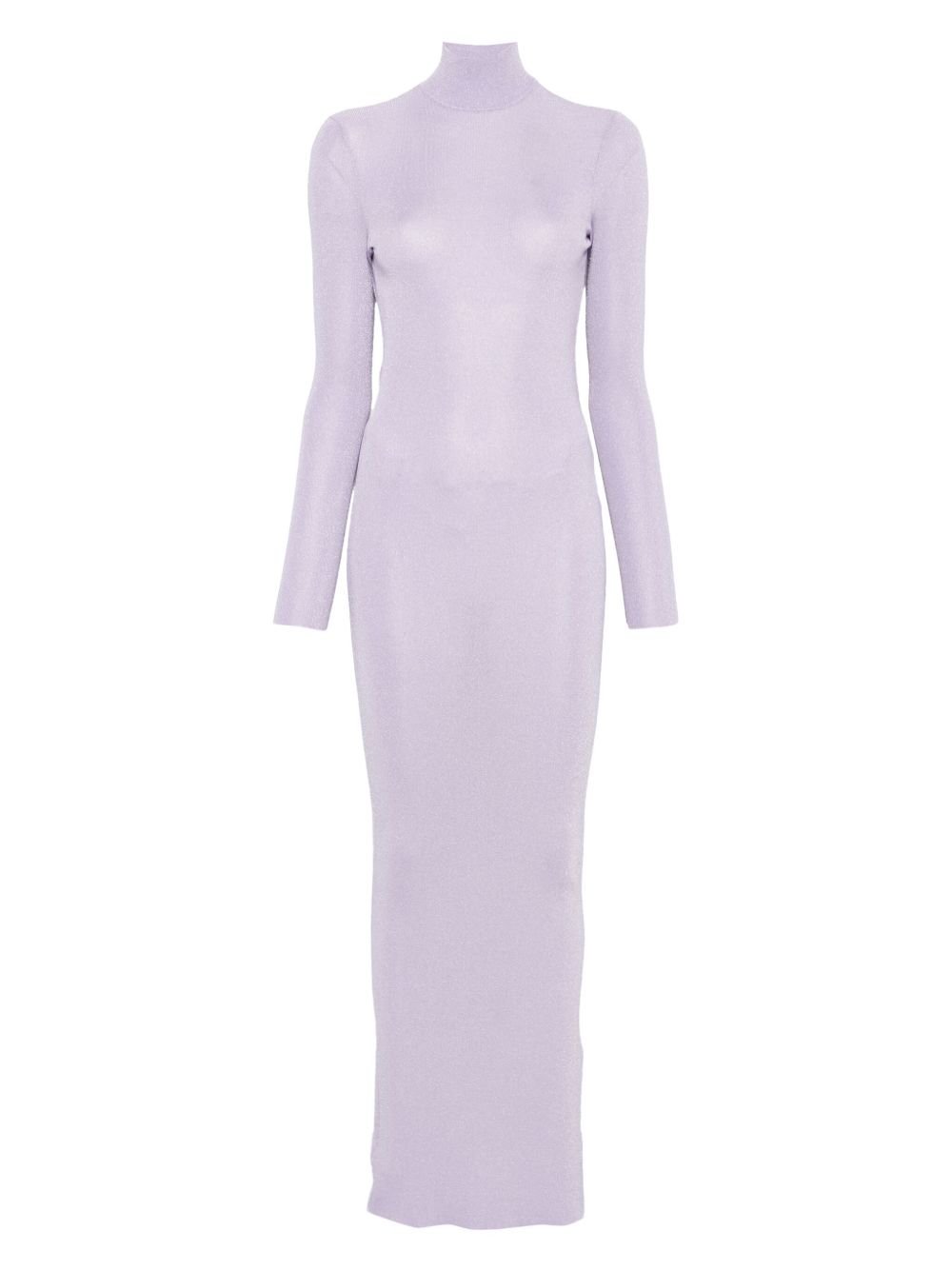 Abito corto in maglia fine in viola Self-portrait - donna 