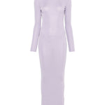 Abito corto in maglia fine in viola Self-portrait - donna 