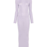 Abito corto in maglia fine in viola Self-portrait - donna 