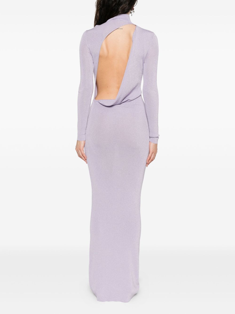 Abito corto in maglia fine in viola Self-portrait - donna 