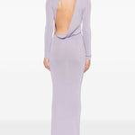Abito corto in maglia fine in viola Self-portrait - donna 