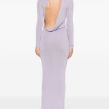 Abito corto in maglia fine in viola Self-portrait - donna 