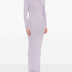 Abito corto in maglia fine in viola Self-portrait - donna 