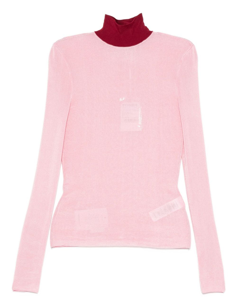 Maglia a collo alto in rosa Self-portrait - donna 