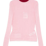 Maglia a collo alto in rosa Self-portrait - donna 