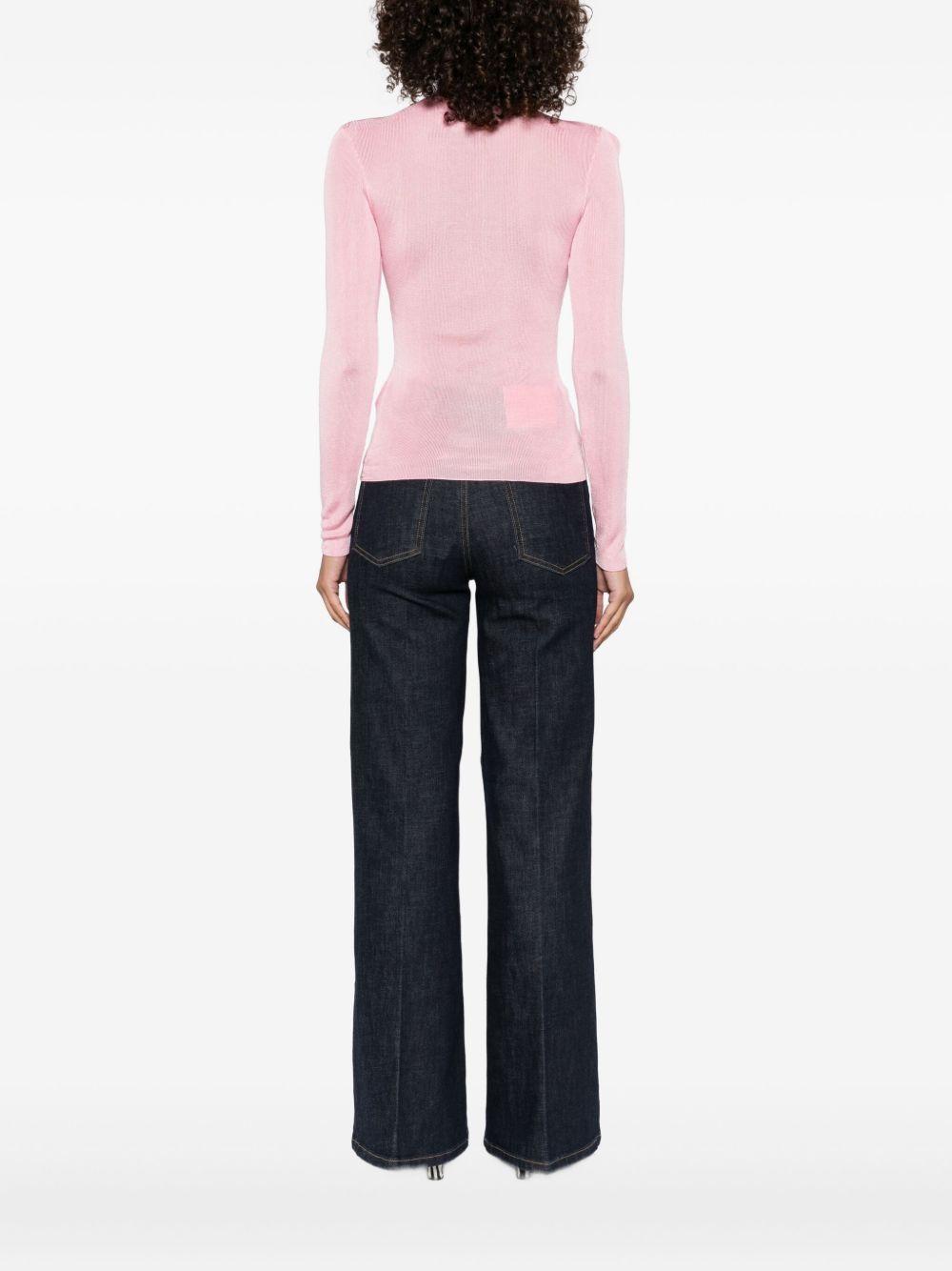 Maglia a collo alto in rosa Self-portrait - donna 