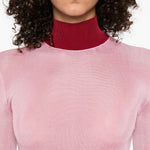 Maglia a collo alto in rosa Self-portrait - donna 