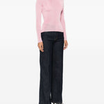 Maglia a collo alto in rosa Self-portrait - donna 