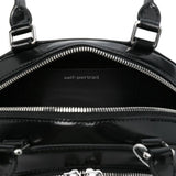 Borsa a spalla con charm in nero Self-portrait - donna 