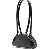 Borsa a spalla con charm in nero Self-portrait - donna 