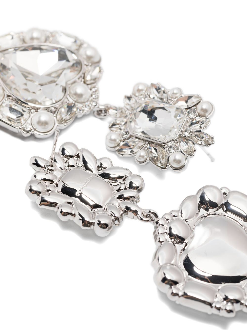 Orecchini con cristalli in argento Self-portrait - donna 