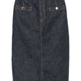 Gonna in denim blu Self-Portrait - donna 