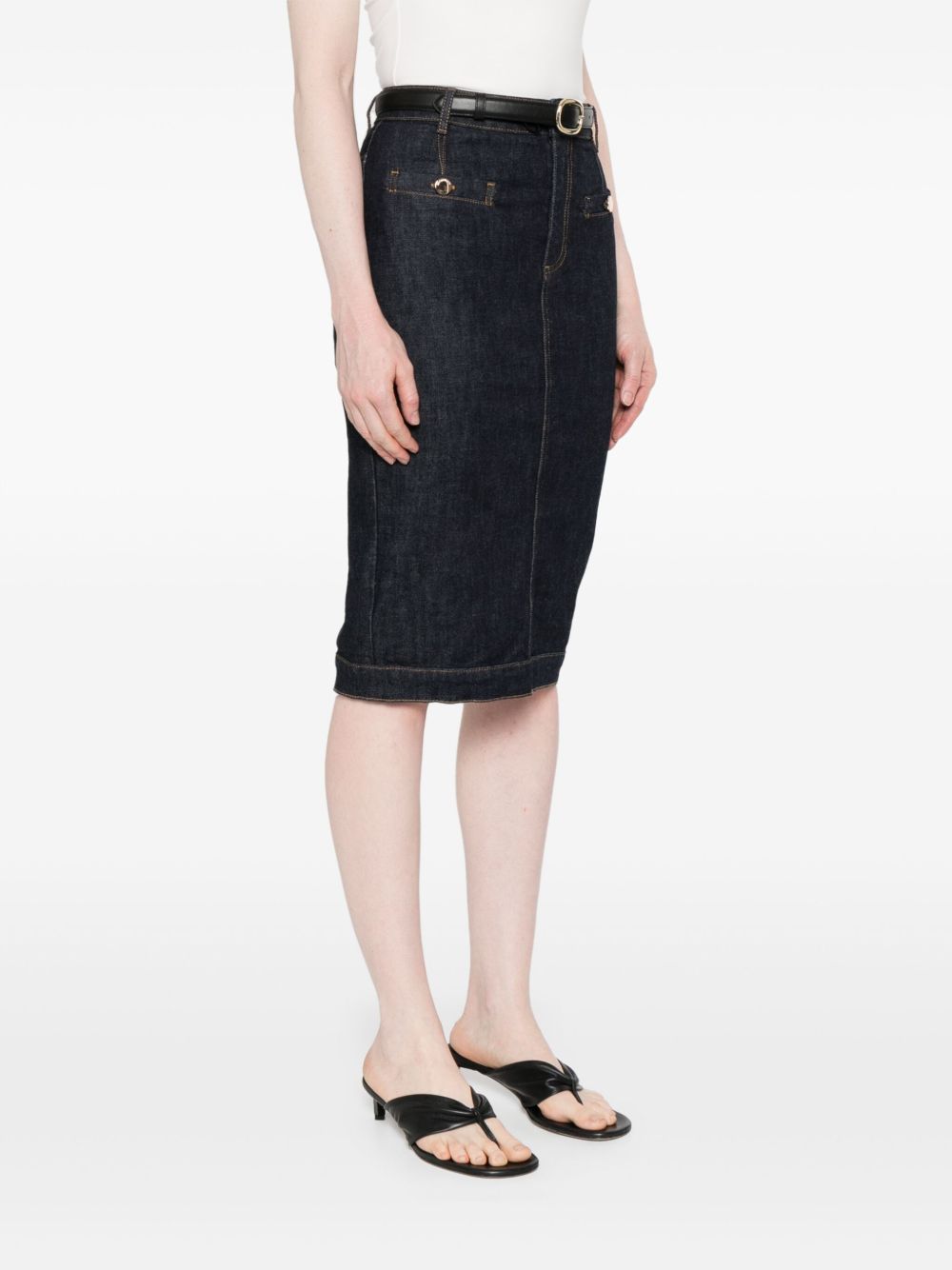 Gonna in denim blu Self-Portrait - donna 