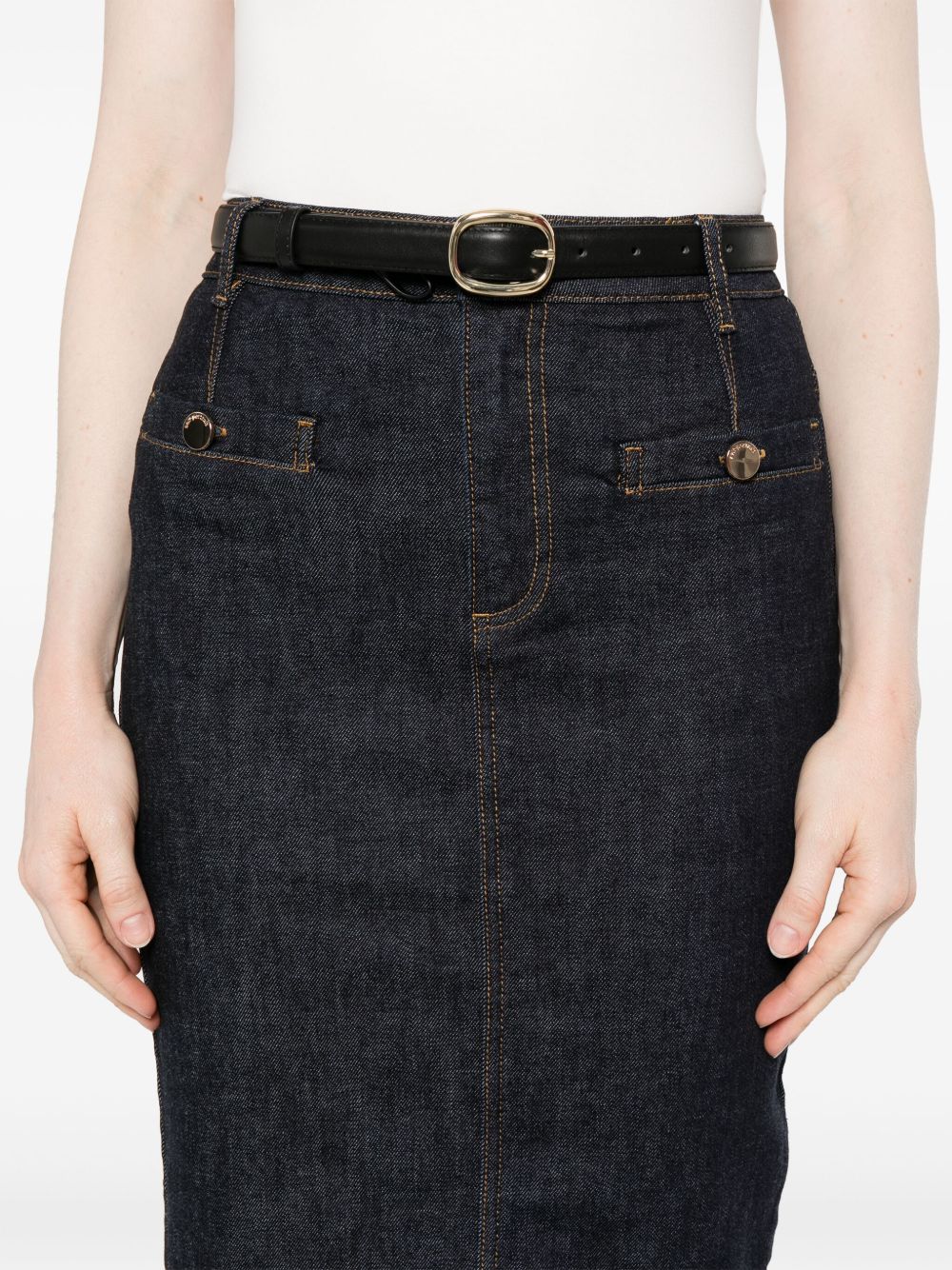 Gonna in denim blu Self-Portrait - donna 
