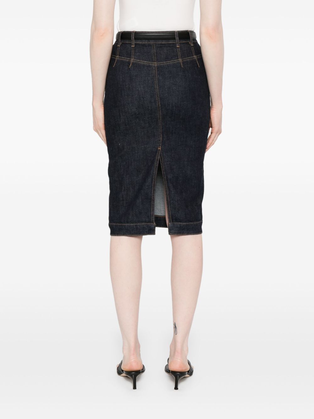 Gonna in denim blu Self-Portrait - donna 