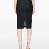 Gonna in denim blu Self-Portrait - donna 