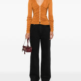 Jeans dritti con 5 tasche in nero Self-portrait - donna 
