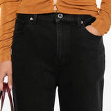 Jeans dritti con 5 tasche in nero Self-portrait - donna 