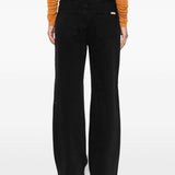Jeans dritti con 5 tasche in nero Self-portrait - donna 