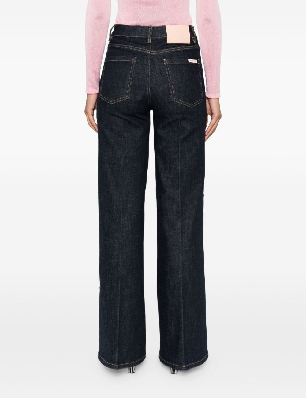Jeans dritti con 5 tasche in blu Self-portrait - donna 
